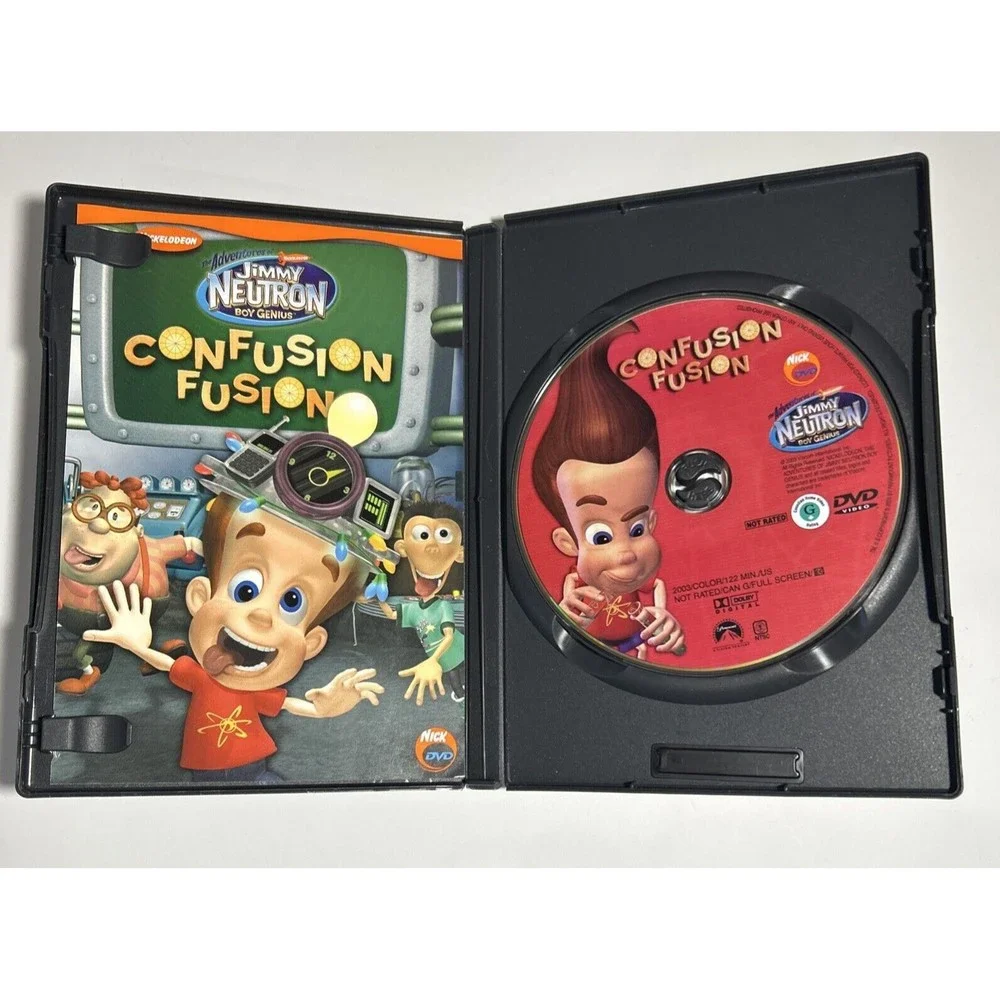 Jimmy Neutron Confusion Fusion DVD -EUC